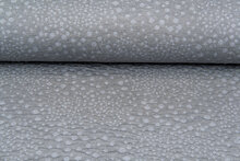 Gebreide Jacquard stof little dropps grijs-lichtgrijs
