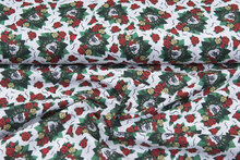 Licentie Katoen Poplin bedrukt Frida Kahlo groen-wit