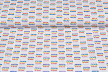Lizenz Baumwoll Popeline Bedruckt Star Wars rainbow