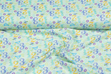 Flanellstoff numbers hellgr&uuml;n