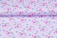 Flanellstoff elephants hellrosa