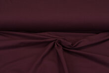 Katoenen Tricot uni bordeaux