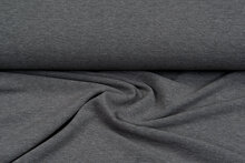 Ottoman Rib jersey donkergrijs melange