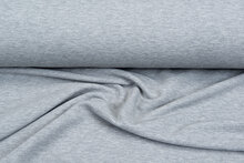 Ottoman Rib jersey lichtgrijs melange