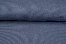 Gebreide wafel big knit blauw-grijs