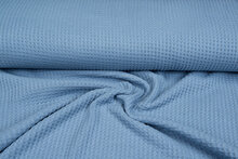 Gebreide wafel big knit blau-mint