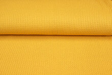 Gebreide wafel big knit okergeel