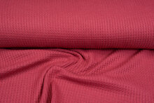 Gebreide wafel big knit koraalrood