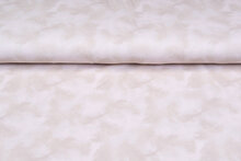 Katoenen Tricot digitaal bedrukt melange zand-beige