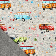 Alpenfleece bedrukt retro vans grijs