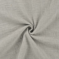 Katoenen Mousseline melange lichtgrijs