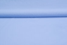Katoen Poplin uni blauw-metaalblauw