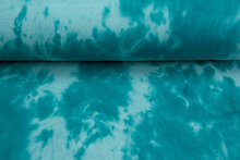 Alpenfleece Tie Dye mint-petrol