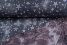 Alpenfleece Tie Dye STARS donkergrijs