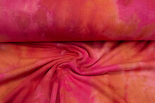 Alpenfleece Tie Dye rood-oranje