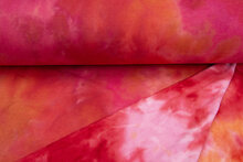 Alpenfleece Tie Dye rood-oranje