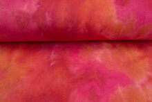 Alpenfleece Tie Dye rood-oranje