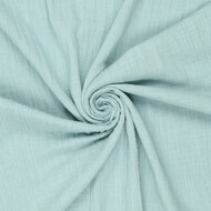 Slub Stone Washed Baumwolle mint