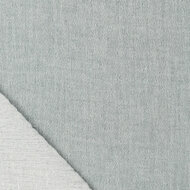 Katoenen Mousseline melange chambray donkermint