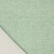 Katoenen Mousseline melange chambray mint
