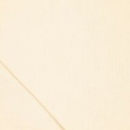 Katoenen mousseline uni licht beige