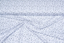Katoenen Tricot bedrukt little twigs wit
