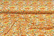 Katoenen Tricot bedrukt colorful deco