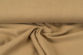 Katoenen Mousseline uni camel