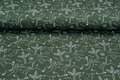 French Terry bedrukt elephant groen