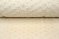 Boiled wool fluffy effen dots ecru-beige
