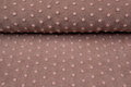Boiled wool fluffy effen dots pastel roze