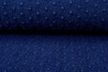Boiled wool fluffy effen dots blauw