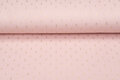 Baumwoll Musselin bedruckt bedrukt Foil Rectangle pastelrosa-gold