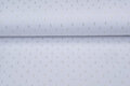 Baumwoll Musselin bedruckt bedrukt Foil Rectangle weiss-gold