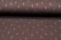 Gebreide Jacquard stof dots bruin
