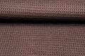 Gebreide Jacquard stof wafel bruin