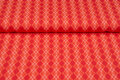 Baumwolljersey bedruckt diamonds rot