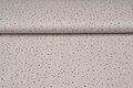 Katoenen mousseline bedrukt little dots with foil zand-taupe