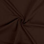 Katoenen tricot donkerbruin